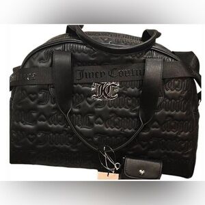 NWT Juicy Couture Pink League Dome Weekender Duffle Bag